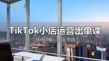 TikTok小店运营出单课,从开店选品、运营出单、发货回款,进行全流程讲解-网创项目-网创项目平台-网络项目资源网