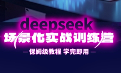 DeepSeek场景化实战训练营，保姆级教程，学完即用，手把手教你用DeepSeek提升效率-网创项目-网创项目平台-网络项目资源网